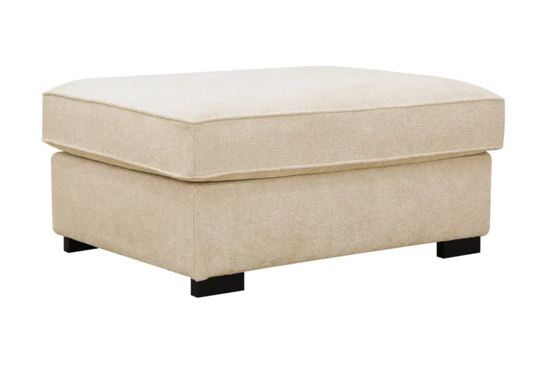 Rossita Fotpall i chenille - Beige - Möbler - Vardagsrum - Stolar & sittmöbler - Pallar - Fotpall