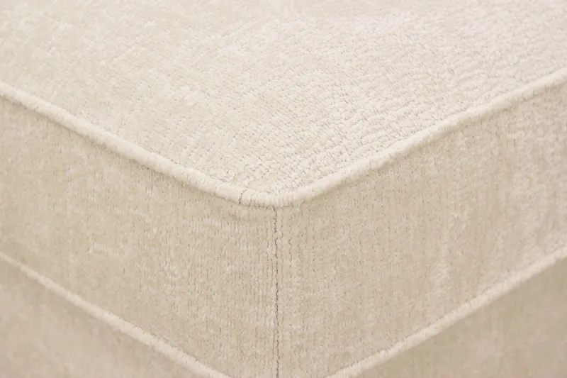 Rossita Fotpall i chenille - Beige - Möbler - Vardagsrum - Stolar & sittmöbler - Pallar - Fotpall