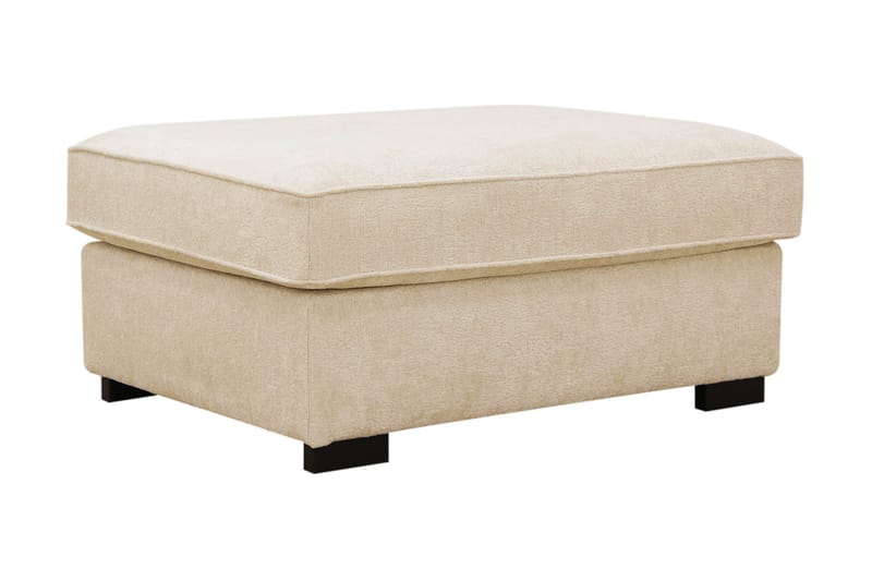 Rossita Fotpall i chenille - Beige - Möbler - Vardagsrum - Stolar & sittmöbler - Pallar - Fotpall