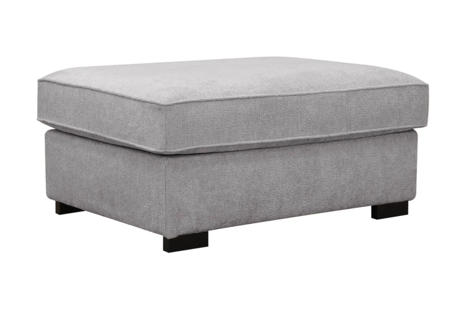 rossita fotpall i chenille - grå