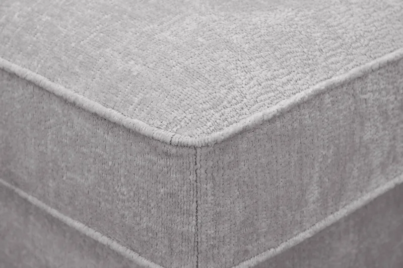 Rossita Fotpall i chenille - Grå - Möbler - Vardagsrum - Stolar & sittmöbler - Pallar - Fotpall