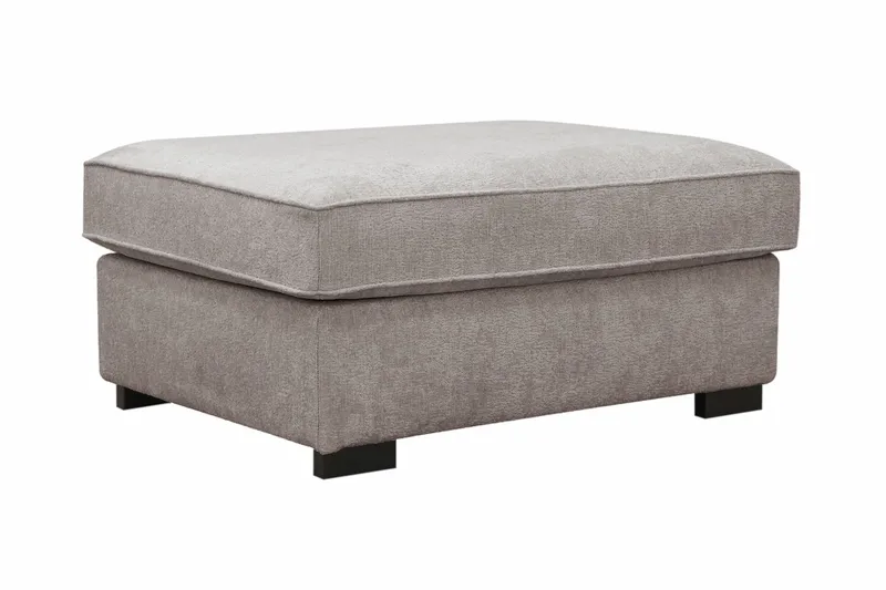 Rossita Fotpall i chenille - Grå/Brun - Möbler - Vardagsrum - Stolar & sittmöbler - Pallar - Fotpall