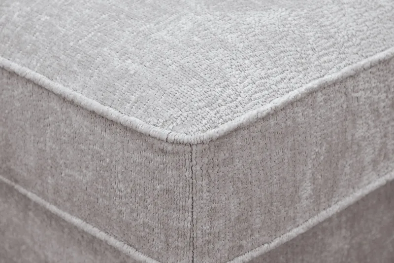 Rossita Fotpall i chenille - Grå/Brun - Möbler - Vardagsrum - Stolar & sittmöbler - Pallar - Fotpall