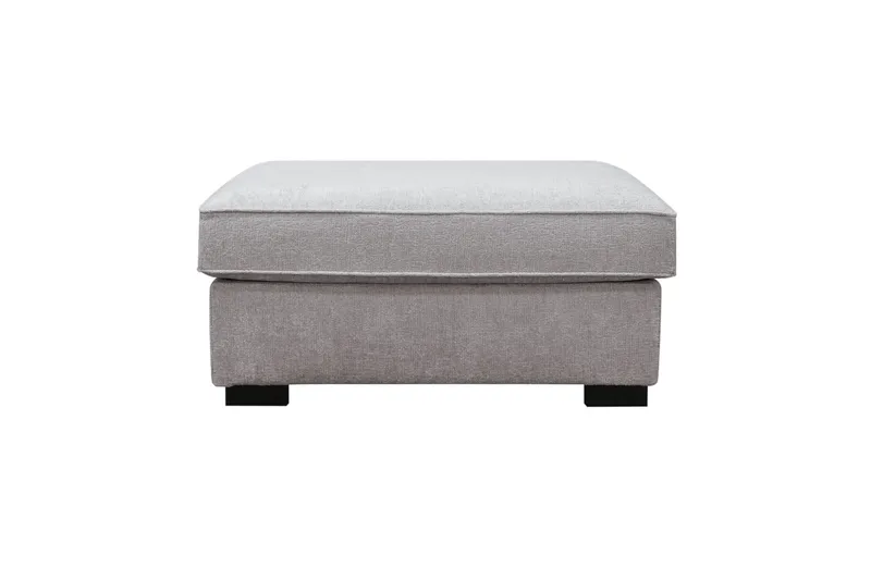 Rossita Fotpall i chenille - Grå/Brun - Möbler - Vardagsrum - Stolar & sittmöbler - Pallar - Fotpall