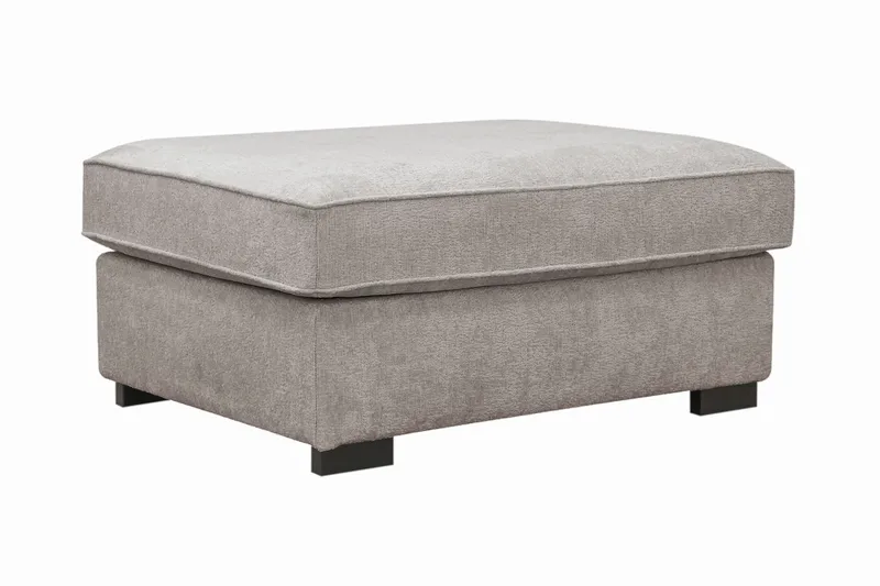 Rossita Fotpall i chenille - Grå/Brun - Möbler - Vardagsrum - Stolar & sittmöbler - Pallar - Fotpall