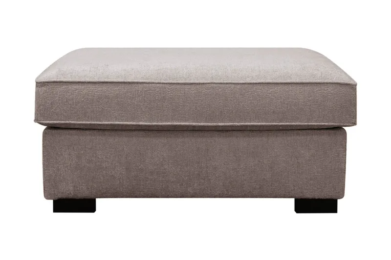 Rossita Fotpall i chenille - Grå/Brun - Möbler - Vardagsrum - Stolar & sittmöbler - Pallar - Fotpall