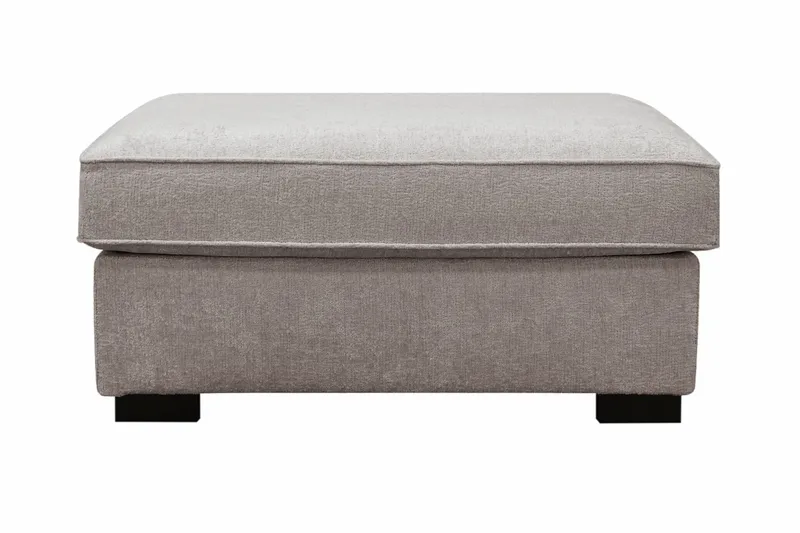 Rossita Fotpall i chenille - Grå/Brun - Möbler - Vardagsrum - Stolar & sittmöbler - Pallar - Fotpall