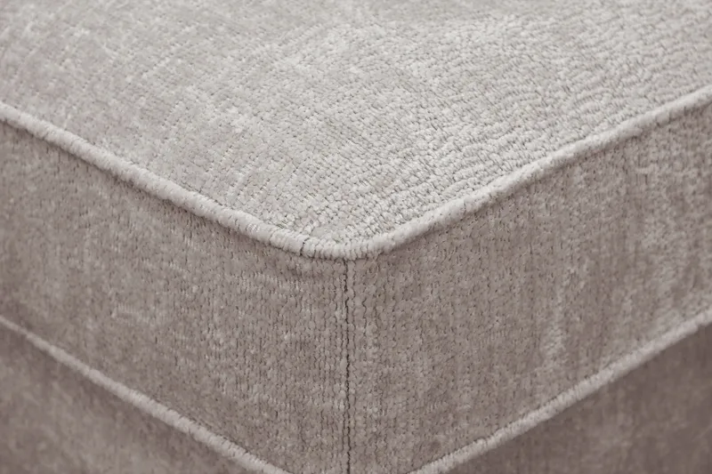 Rossita Fotpall i chenille - Grå/Brun - Möbler - Vardagsrum - Stolar & sittmöbler - Pallar - Fotpall