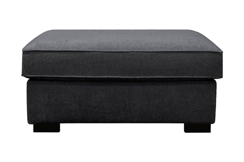 Rossita Fotpall i chenille - Svart - Möbler - Vardagsrum - Stolar & sittmöbler - Pallar - Fotpall