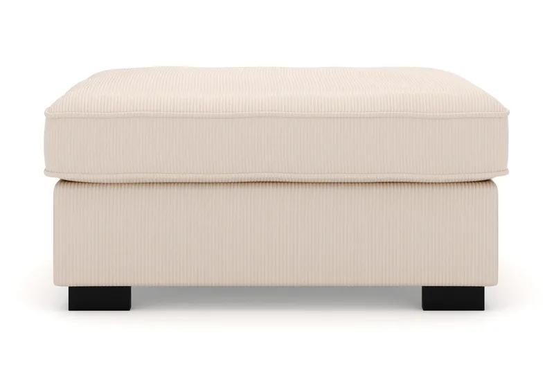 Rossita Fotpall i Manchester - Beige - Möbler - Vardagsrum - Stolar & sittmöbler - Pallar - Fotpall