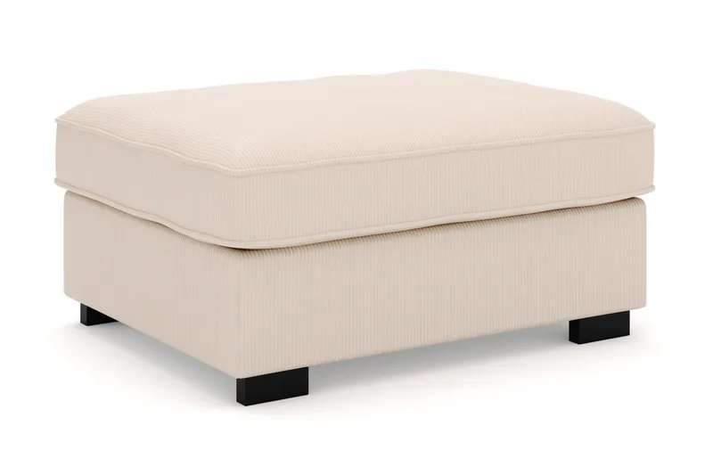 Rossita Fotpall i Manchester - Beige - Möbler - Vardagsrum - Stolar & sittmöbler - Pallar - Fotpall
