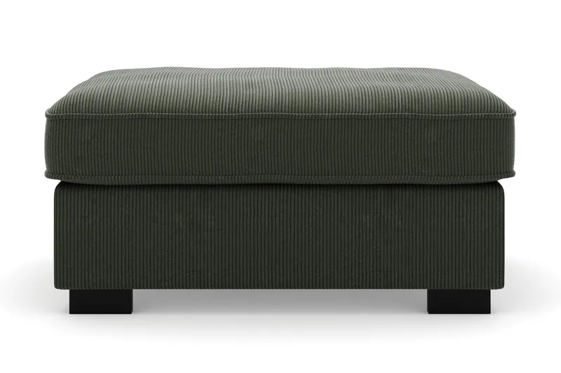 Rossita Fotpall i Manchester - Mörkgr ön - Möbler - Vardagsrum - Stolar & sittmöbler - Pallar - Fotpall