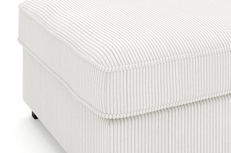 Rossita Fotpall i Manchester - Offwhite - Möbler - Vardagsrum - Stolar & sittmöbler - Pallar - Fotpall