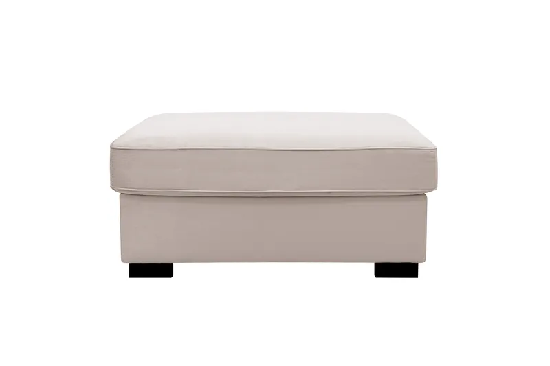 Rossita Fotpall i Sammet - Beige - Möbler - Vardagsrum - Stolar & sittmöbler - Pallar - Fotpall