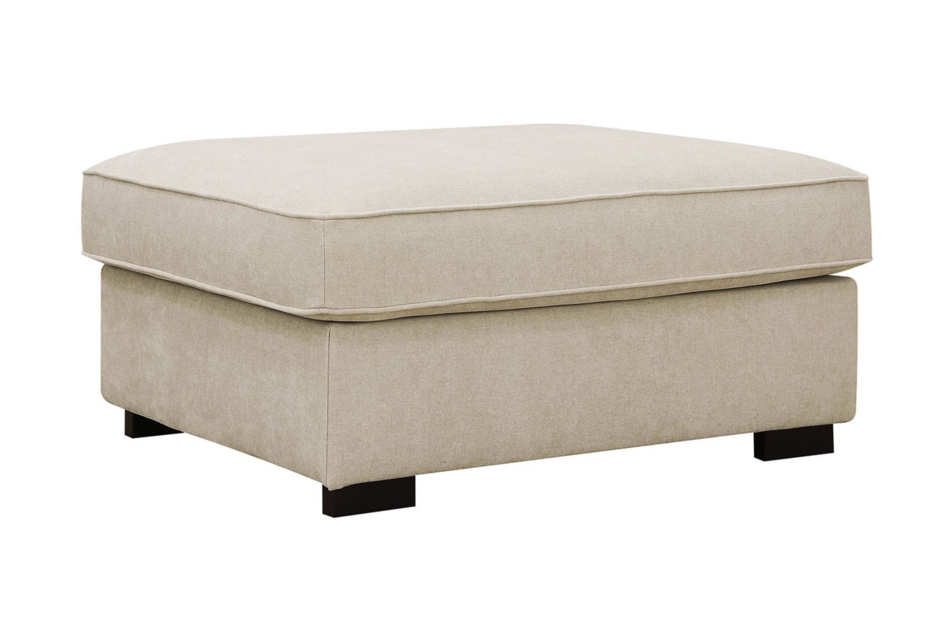 rossita fotpall i tyg - beige