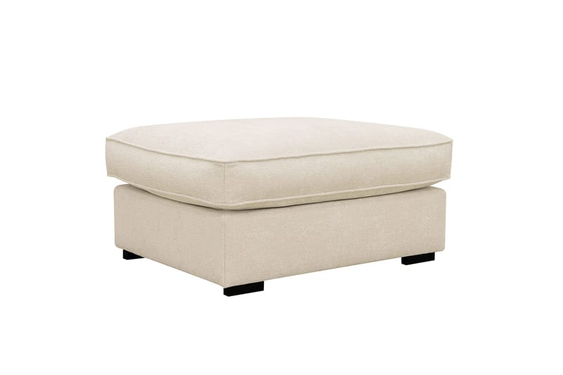 Rossita lyx Fotpall, Beige Chenille