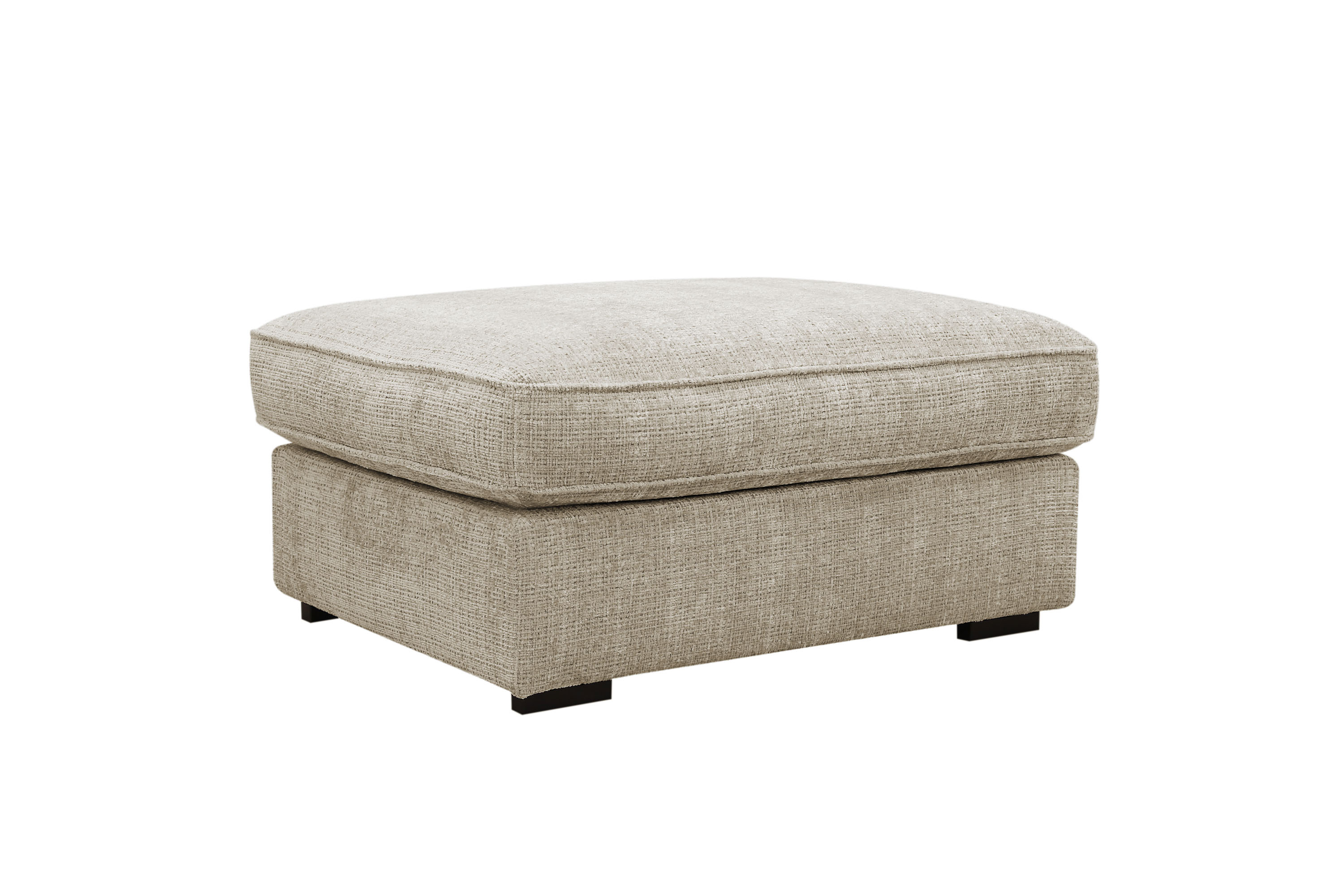 rossita lyx fotpall - beige chenille