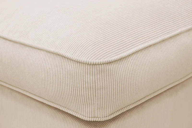 Rossita lyx Fotpall - Beige Manchester - Möbler - Vardagsrum - Stolar & sittmöbler - Pallar - Fotpall