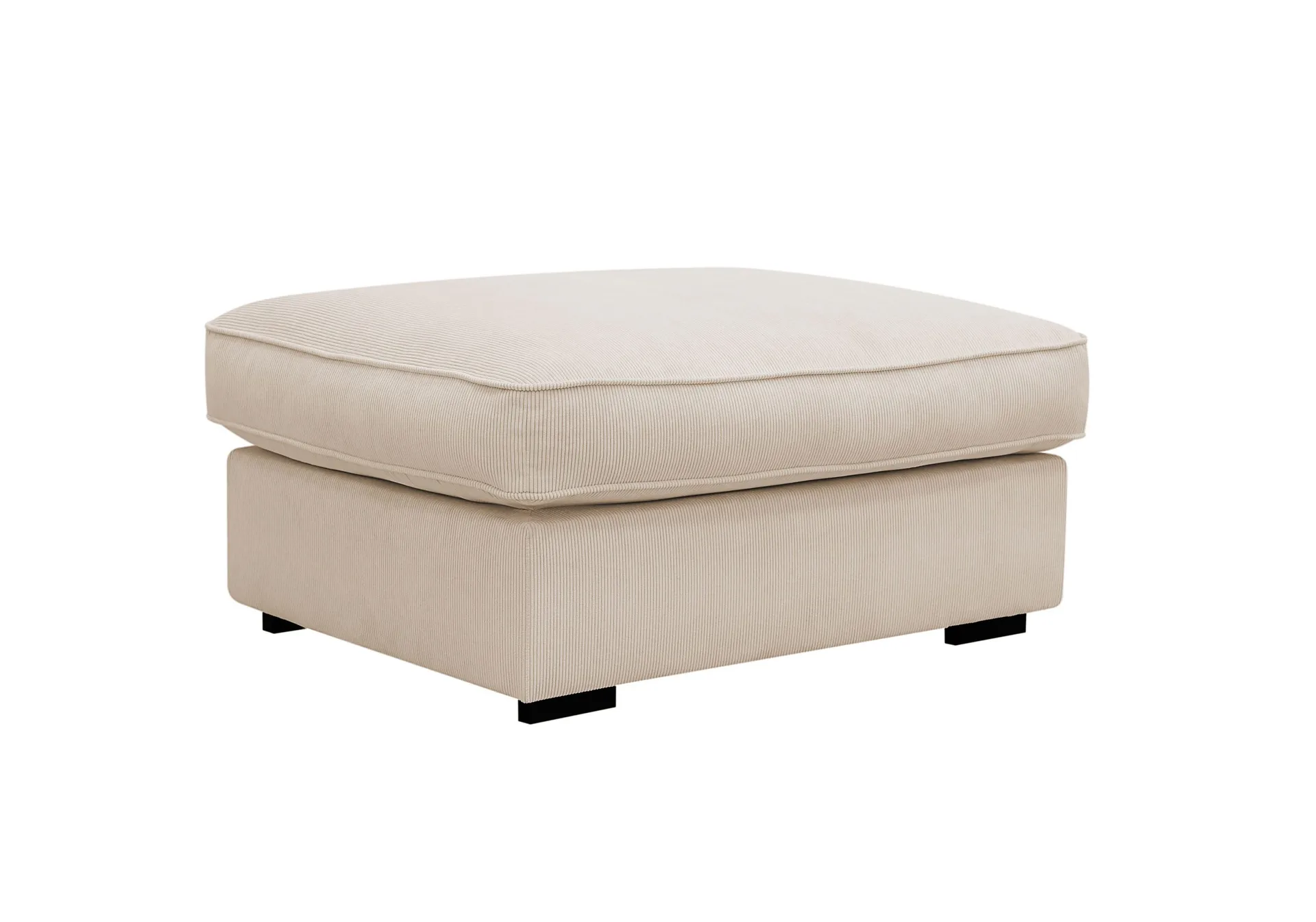 Rossita lyx Fotpall - Beige Manchester