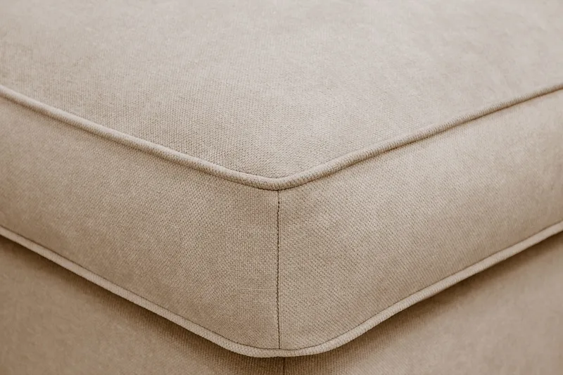 Rossita lyx Fotpall - Beige Tyg - Möbler - Vardagsrum - Stolar & sittmöbler - Pallar - Fotpall