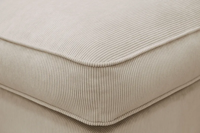 Rossita lyx Fotpall - Greige Manchester - Möbler - Vardagsrum - Stolar & sittmöbler - Pallar - Fotpall