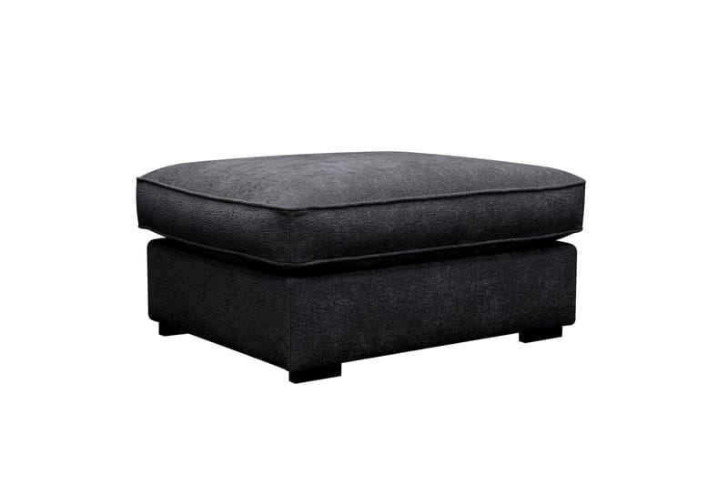 Rossita lyx Fotpall, Svart Chenille