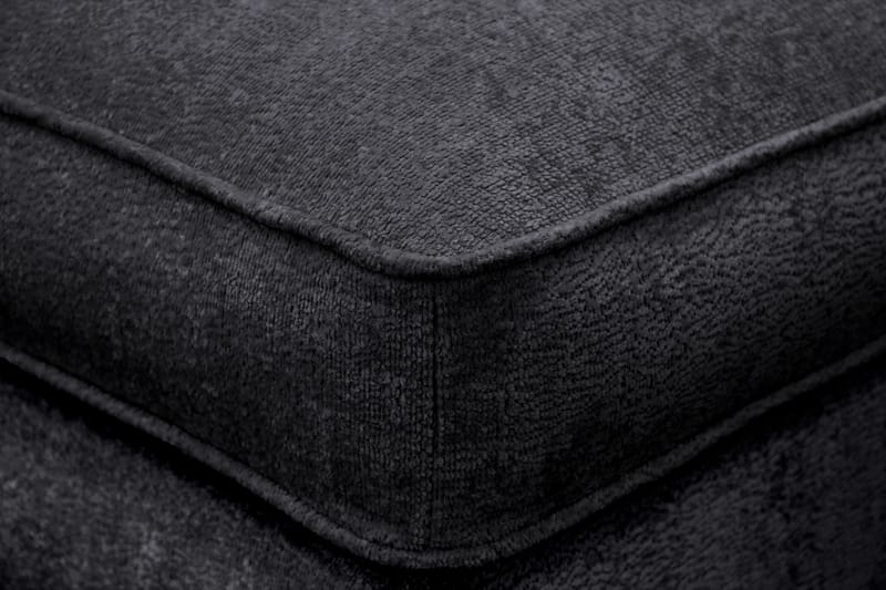 Rossita lyx Fotpall - Svart Chenille - Möbler - Vardagsrum - Stolar & sittmöbler - Pallar - Fotpall