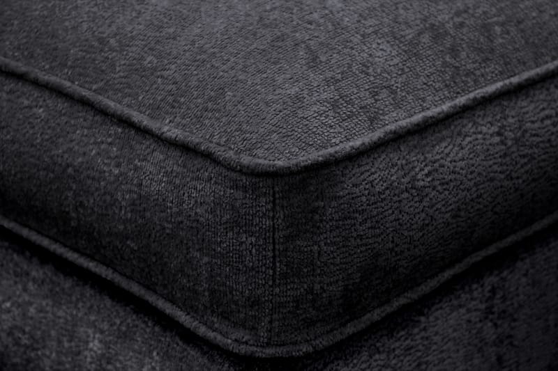 Rossita lyx Fotpall - Svart Chenille - Möbler - Vardagsrum - Stolar & sittmöbler - Pallar - Fotpall