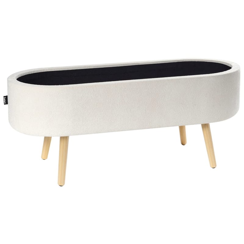 Sängbänk Oklahoma - Vit, ljust trä - Möbler - Tillbehör & accessoarer - Sängtillbehör - Sängben