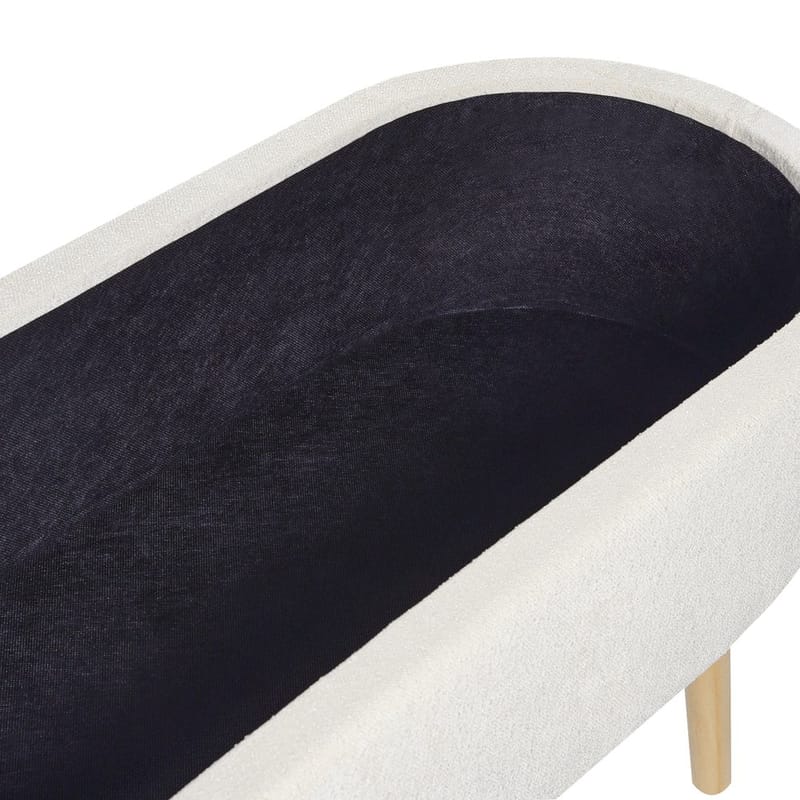 Sängbänk Oklahoma - Vit, ljust trä - Möbler - Tillbehör & accessoarer - Sängtillbehör - Sängben