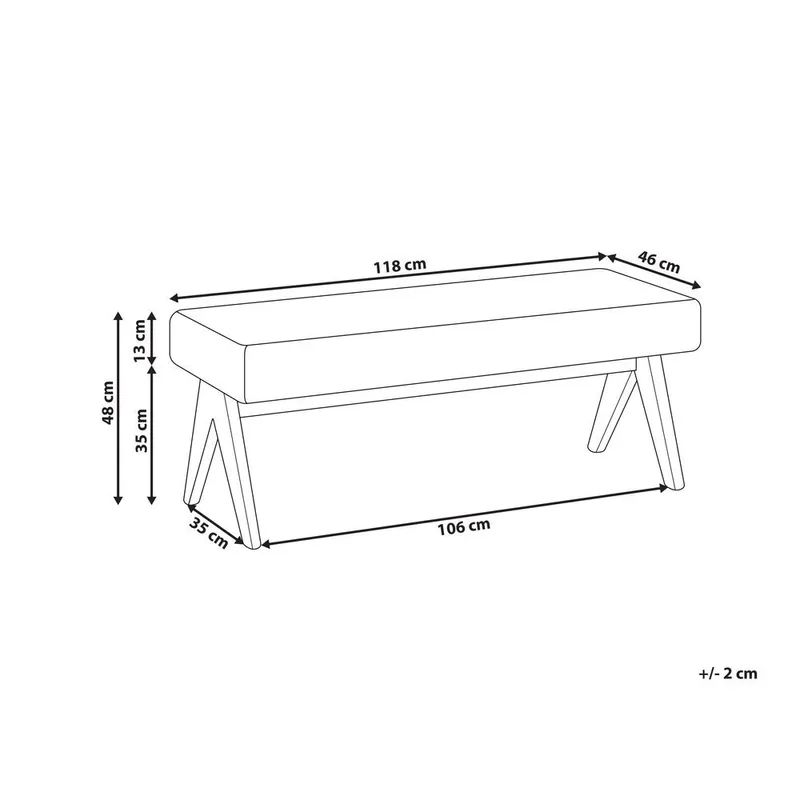 Sängbänk Tamre - Grönt, ljust trä - Möbler - Vardagsrum - Stolar & sittmöbler - Pallar - Fotpall