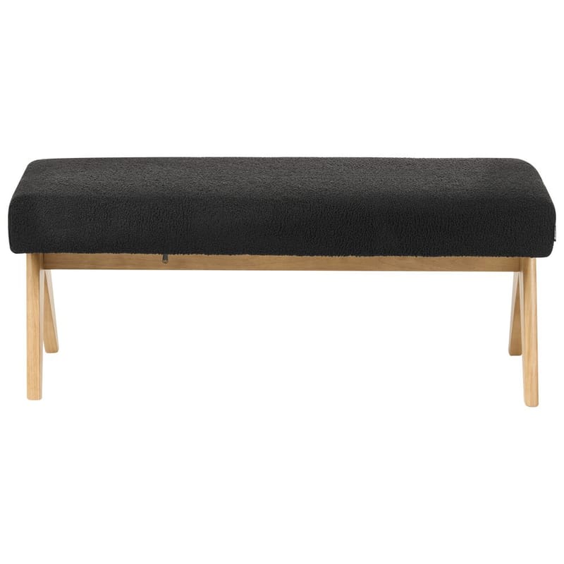 Sängbänk Tamre - Svart, ljust trä - Möbler - Vardagsrum - Stolar & sittmöbler - Pallar - Fotpall