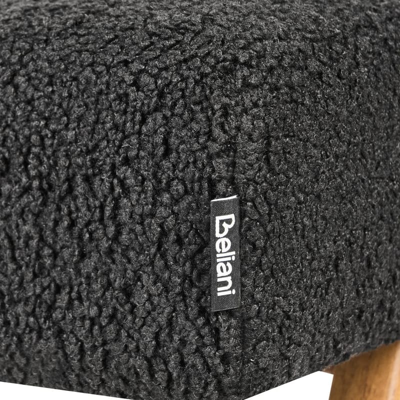 Sängbänk Tamre - Svart, ljust trä - Möbler - Vardagsrum - Stolar & sittmöbler - Pallar - Fotpall