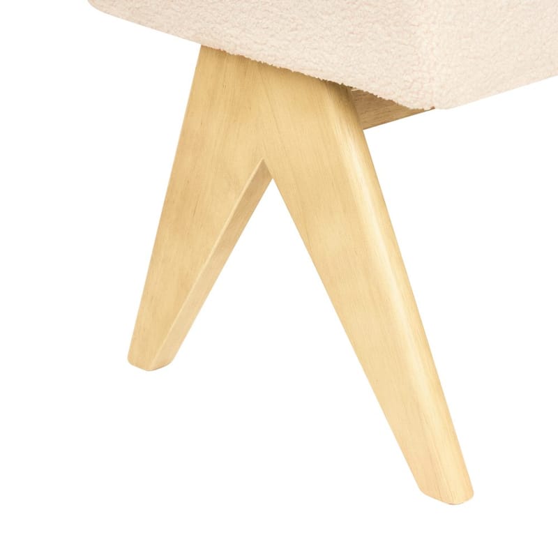 Sängbänk Tamre - Vit, ljust trä - Möbler - Vardagsrum - Stolar & sittmöbler - Pallar - Fotpall