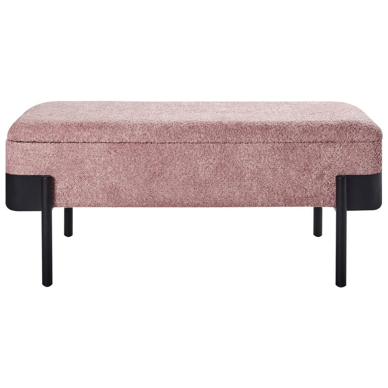 Sängbänk Warren - Rosa, Svart - Möbler - Vardagsrum - Stolar & sittmöbler - Pallar - Fotpall