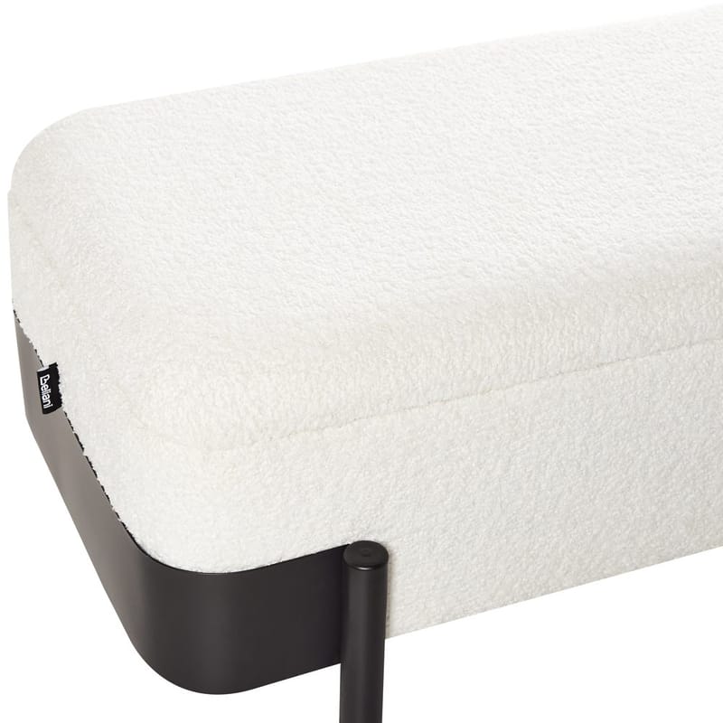 Sängbänk Warren - Vit, Svart - Möbler - Vardagsrum - Stolar & sittmöbler - Pallar - Fotpall