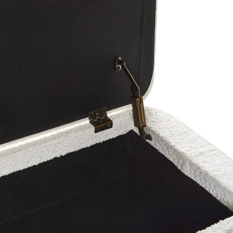 Sängbänk Warren - Vit, Svart - Möbler - Vardagsrum - Stolar & sittmöbler - Pallar - Fotpall