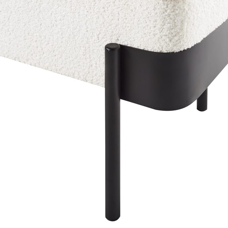 Sängbänk Warren - Vit, Svart - Möbler - Vardagsrum - Stolar & sittmöbler - Pallar - Fotpall