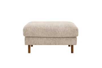 Scandi Fotpall i Chenille - Beige - Möbler - Vardagsrum - Stolar & sittmöbler - Pallar - Fotpall