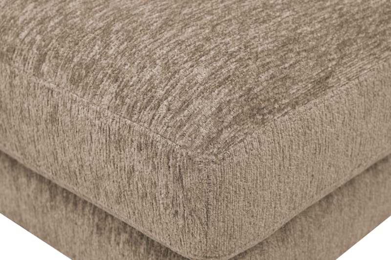 Scandi Fotpall i Chenille - Mörkbeige - Möbler - Vardagsrum - Stolar & sittmöbler - Pallar - Fotpall