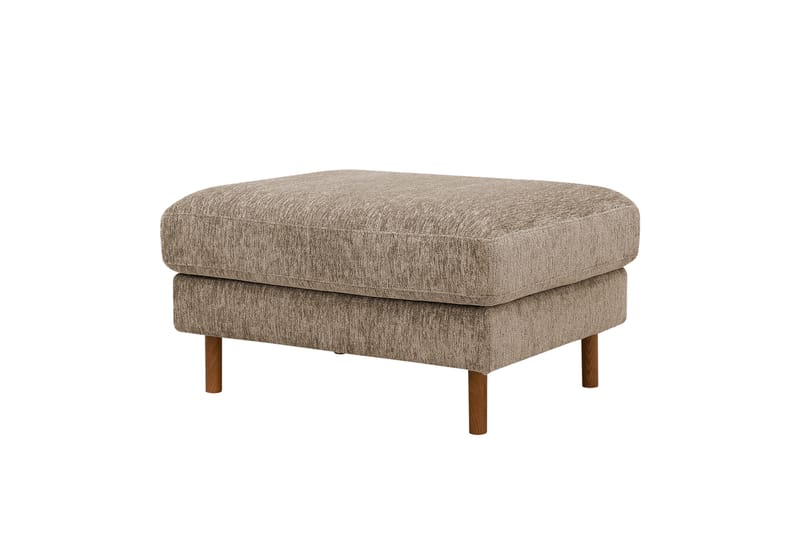 Scandi Fotpall i Chenille - Mörkbeige - Möbler - Vardagsrum - Stolar & sittmöbler - Pallar - Fotpall