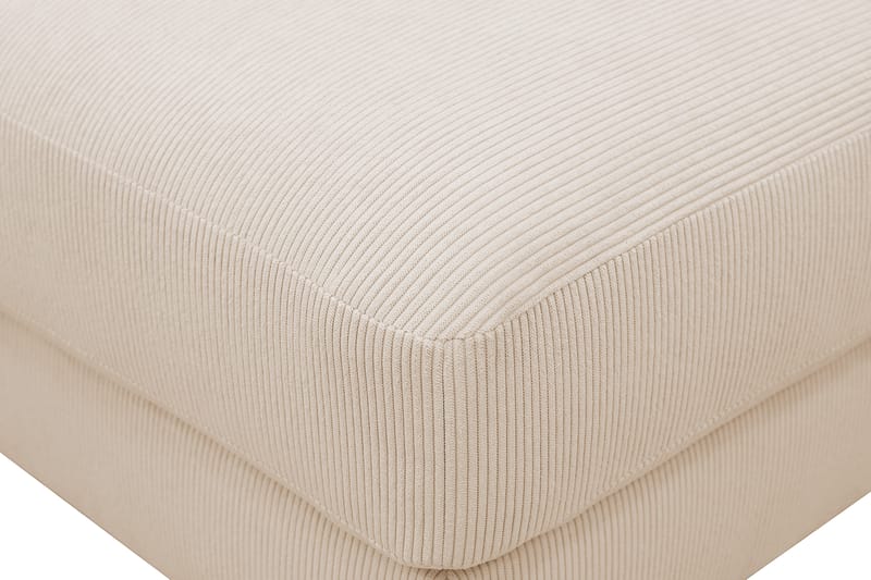 Scandi Fotpall i Manchester - Beige - Möbler - Vardagsrum - Stolar & sittmöbler - Pallar - Fotpall