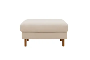 Scandi Fotpall i Manchester - Beige - Möbler - Vardagsrum - Stolar & sittmöbler - Pallar - Fotpall