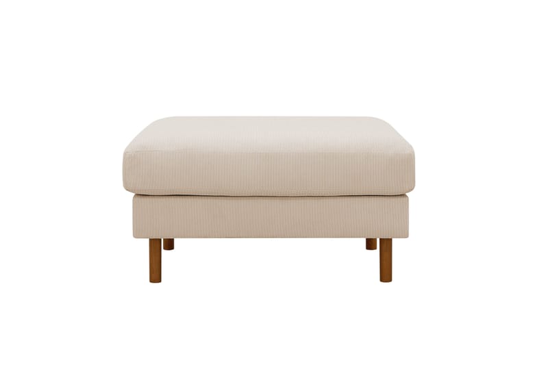 Scandi Fotpall i Manchester - Beige - Möbler - Vardagsrum - Stolar & sittmöbler - Pallar - Fotpall