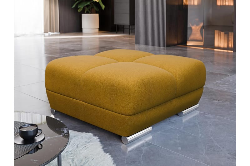 Simerly Fotpall 90 cm - Gul - Möbler - Vardagsrum - Stolar & sittmöbler - Pallar - Fotpall