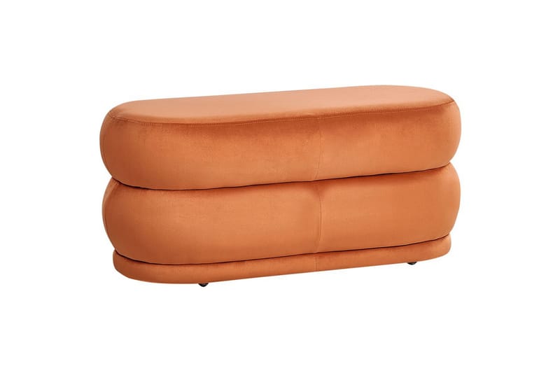 Sittbänk Ellendale Orange - Orange - Möbler - Vardagsrum - Stolar & sittmöbler - Pallar - Fotpall