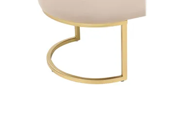 Sittbänk Milry Beige/guld - Beige/guld - Möbler - Vardagsrum - Stolar & sittmöbler - Pallar - Fotpall