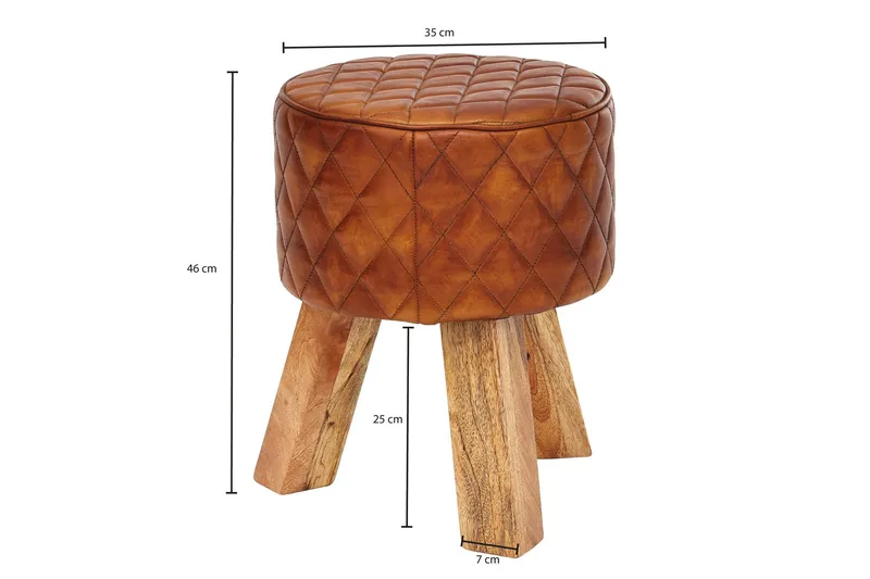 Soans Sittpall - Brun - Möbler - Vardagsrum - Stolar & sittmöbler - Pallar