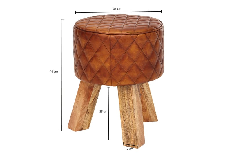 Soans Sittpall - Brun - Möbler - Vardagsrum - Stolar & sittmöbler - Pallar