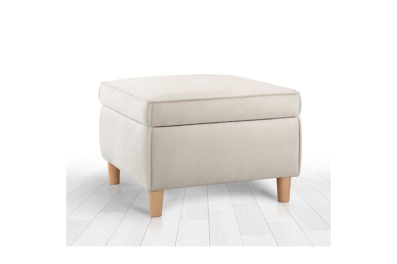 Sufian Fotpall 63 cm - Cremevit - Möbler - Vardagsrum - Stolar & sittmöbler - Pallar - Fotpall